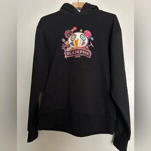 Blackpink + Takashi Murakami NTWRK Black Hoodie
